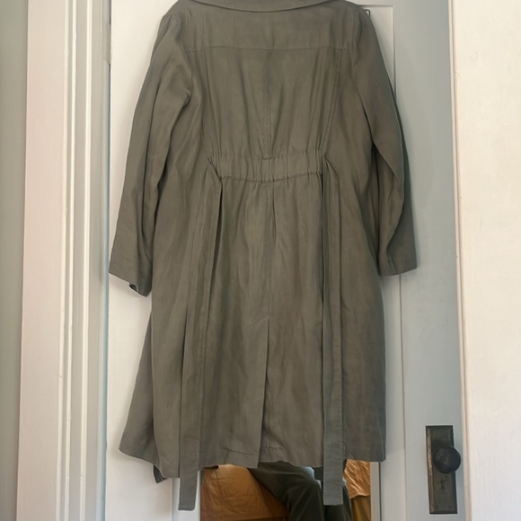 Cynthia Rowley linen trench with belt - Picture 7 of 7